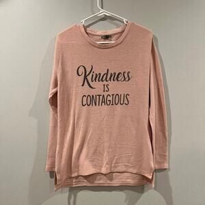 TBH Kindness is Contagious Long Sleeve Soft Top
